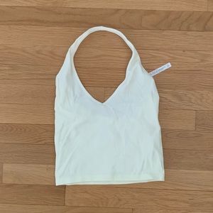 Urban Outfitters Cream Halter Crop Top